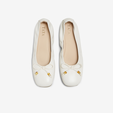 TATA/他她2025秋商场同款浅口女低平跟单鞋新款YVE01CQ5