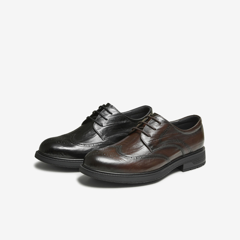 TATA/他她2025秋商场同款纯色舒适百搭休闲皮鞋男新款VNL01CM5