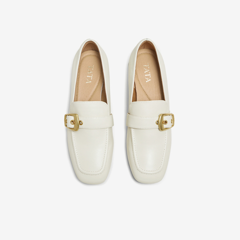 TATA/他她2025秋商场同款时尚休闲女乐福鞋新款7IDB4CA5