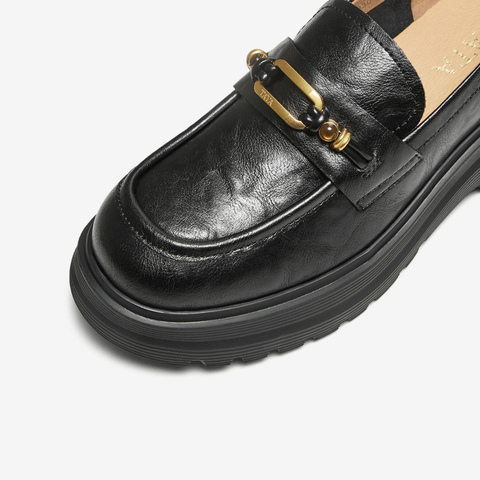 TATA/他她2025秋商场同款时尚休闲女乐福鞋新款7PJA8CA5