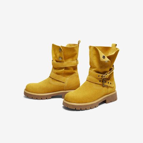 TATA/他她2025冬时尚百搭女休闲靴新款CF501DZ5