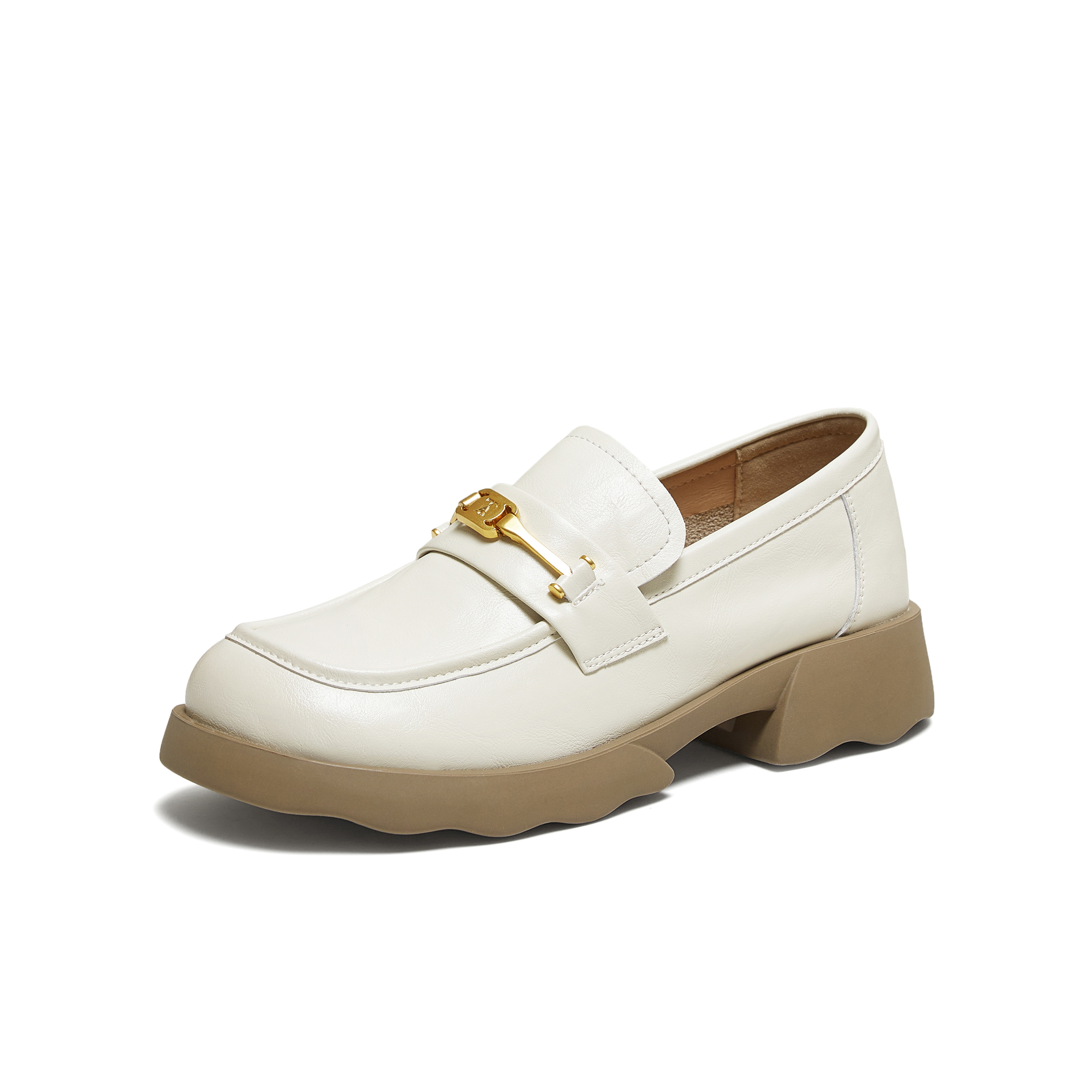 TATA/他她2025秋商场同款时尚百搭女乐福鞋新款CWK03CA5