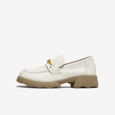 TATA/他她2025秋商场同款时尚百搭女乐福鞋新款CWK03CA5