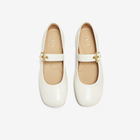 TATA/他她2025秋商场同款时尚百搭女玛丽珍鞋新款7H003CQ5