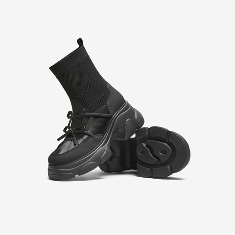 TATA/他她2025冬商场同款百搭时装靴休闲女袜靴新款CEG08DZ5