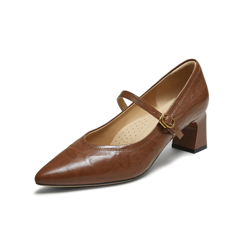 TATA/他她2025秋商场同款浅口气质女玛丽珍鞋新款XGM03CQ5