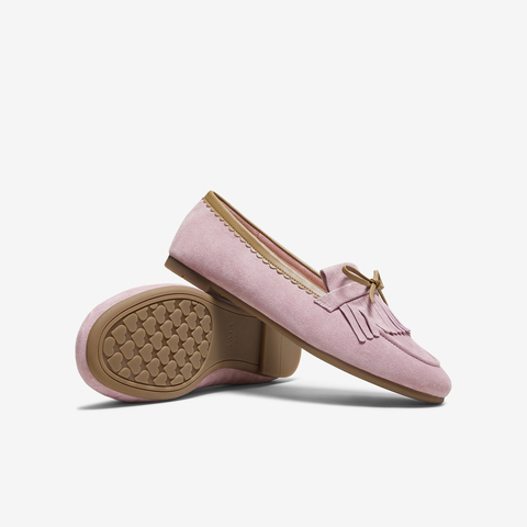 TATA/他她2025秋商场同款时尚休闲圆头女乐福鞋新款YVT01CQ5