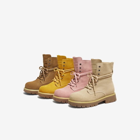 TATA/他她2025冬商场同款百搭女复古工装靴时尚短靴新款CF503DZ5