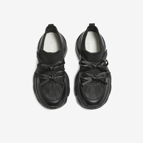 TATA/他她2025秋时尚休闲百搭女老爹鞋新款CWN01CM5