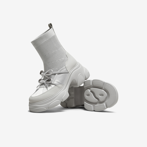 TATA/他她2025冬商场同款百搭时装靴休闲女袜靴新款CEG08DZ5