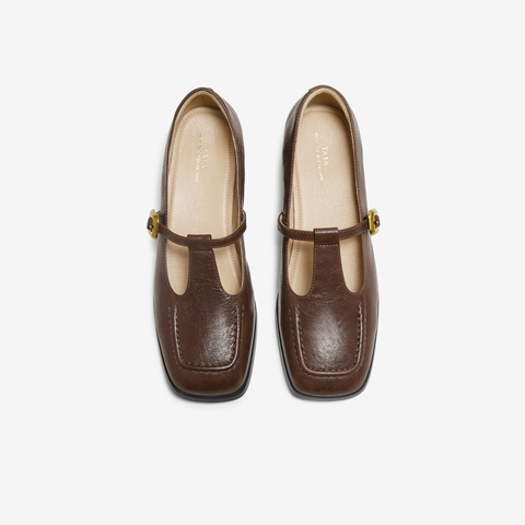 TATA/他她2025秋商场同款时尚女气质玛丽珍鞋新款UVD01CQ5