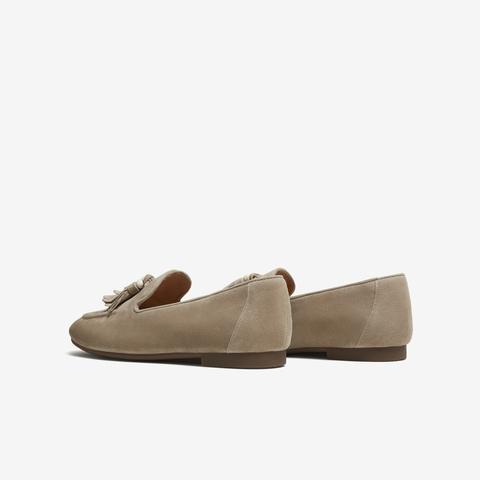 TATA/他她2025秋商场同款时尚简约休闲女乐福鞋新款7QCC7CA5