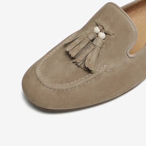 TATA/他她2025秋商场同款时尚简约休闲女乐福鞋新款7QCC7CA5