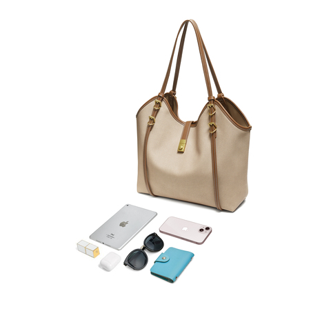 TATA/他她2025秋商场同款简约通勤托特包女高级质感新款LB331CX5