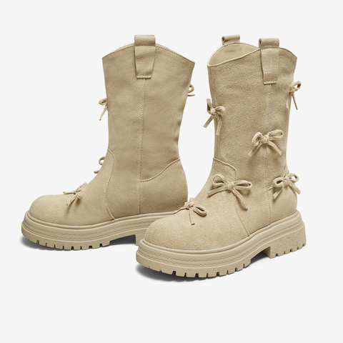 TATA/他她2025冬商场同款时尚百搭女休闲靴新款CHF01DS5