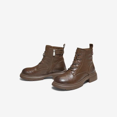 TATA/他她2025冬商场同款百搭时尚简约女马丁靴新款WXB06DD5