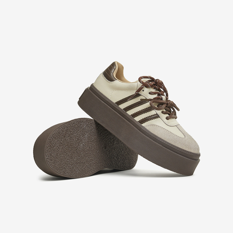 TATA/他她2025秋时尚休闲德训鞋女新款W9B02CM5