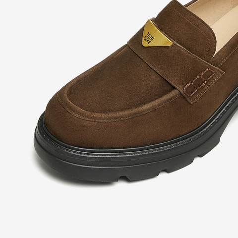 TATA/他她2025秋时尚休闲乐福鞋女新款7GZ21CA5