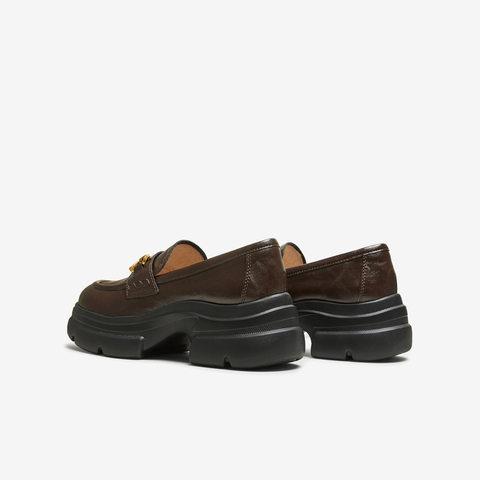 TATA/他她2025秋时尚休闲乐福鞋女新款7OL34CA5