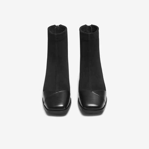 TATA/他她2025冬商场同款时装靴女百搭短靴新款CE501DD5