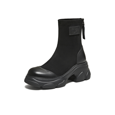 TATA/他她2025冬时尚休闲女靴百搭弹力靴新款CEG09DZ5