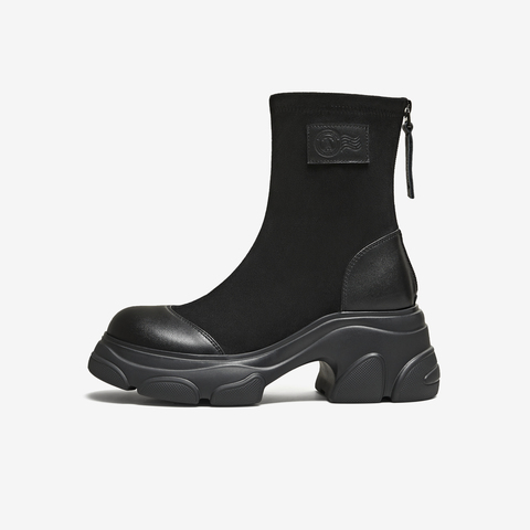 TATA/他她2025冬时尚休闲女靴百搭弹力靴新款CEG09DZ5