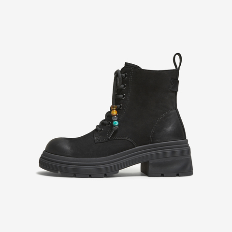 TATA/他她2025冬商场同步时尚简约女马丁靴新款W3M04DD5