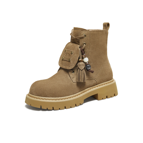 TATA/他她2025冬商场同款百搭时尚女马丁靴新款YXB01DD5