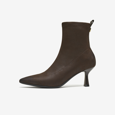 TATA/他她2025冬商场同款百搭时装靴女休闲短靴新款XVX01DD5