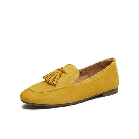 TATA/他她2025秋商场同款时尚简约休闲女乐福鞋新款7QCC7CA5