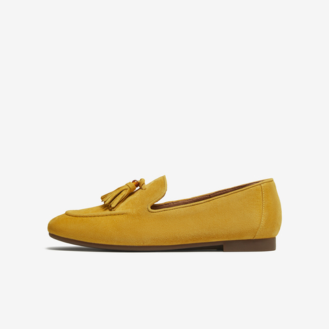 TATA/他她2025秋商场同款时尚简约休闲女乐福鞋新款7QCC7CA5