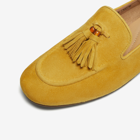 TATA/他她2025秋商场同款时尚简约休闲女乐福鞋新款7QCC7CA5