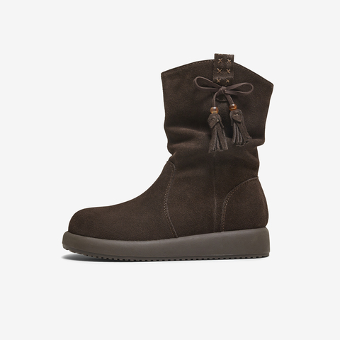 TATA/他她2025冬商场同款时尚百搭女休闲靴新款CHD01DZ5