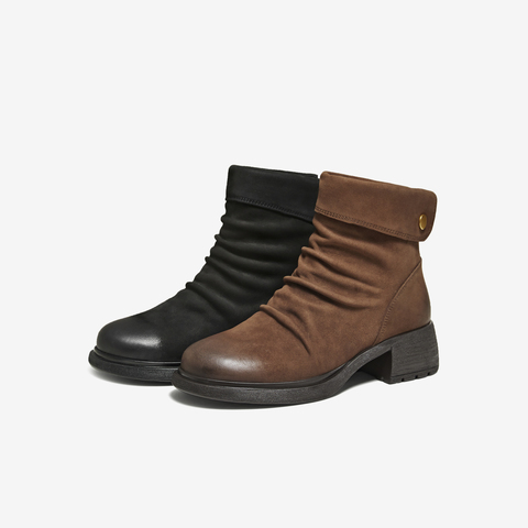 TATA/他她2025冬商场同款时尚百搭女休闲靴新款7C843DD5