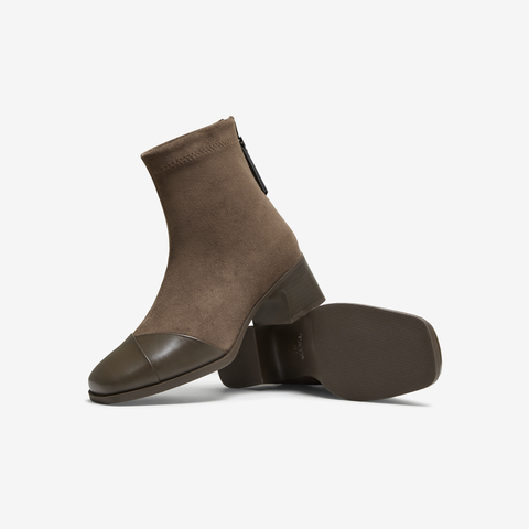 TATA/他她2025冬商场同款时装靴女百搭短靴新款CE501DD5