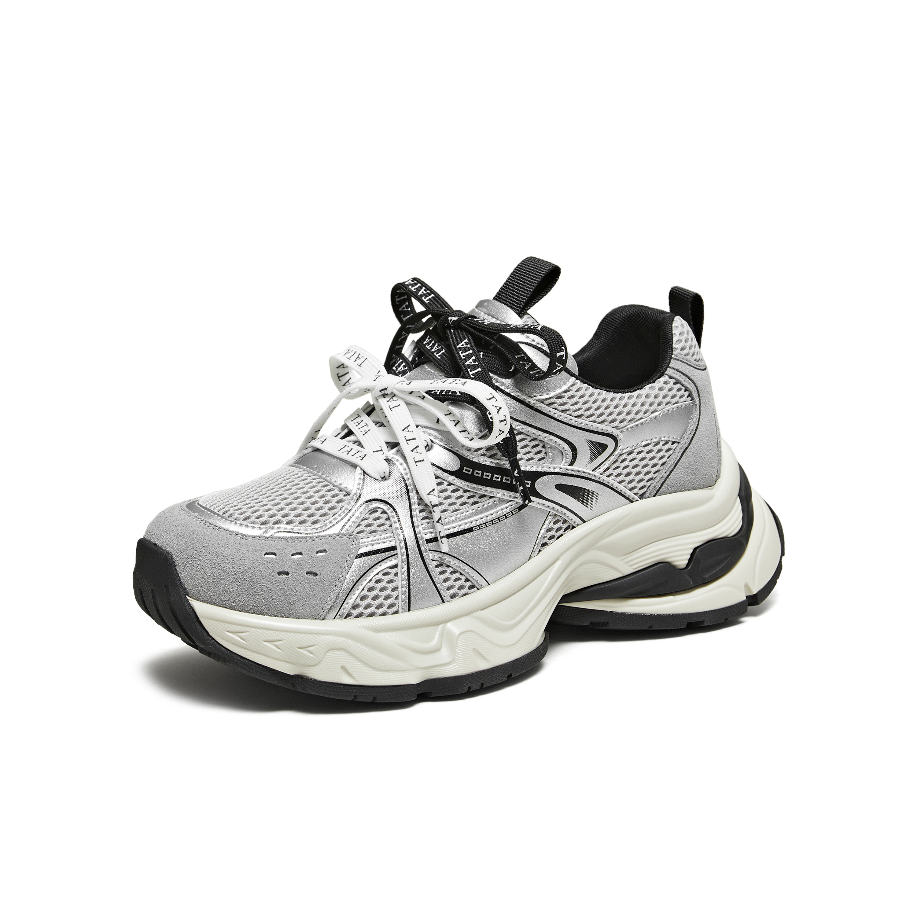 TATA/他她2025秋商场同款时尚休闲百搭女老爹鞋新款CJU01CM5