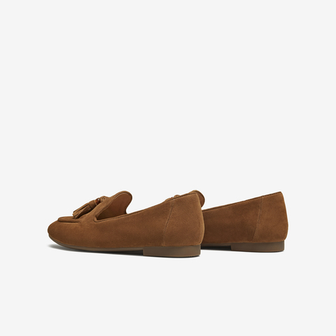 TATA/他她2025秋商场同款时尚简约休闲女乐福鞋新款7QCC7CA5