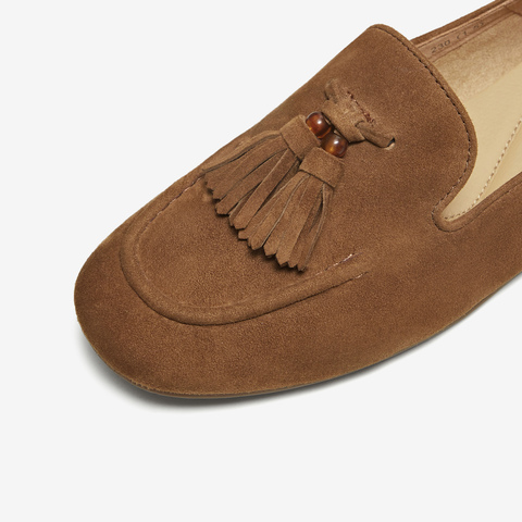 TATA/他她2025秋商场同款时尚简约休闲女乐福鞋新款7QCC7CA5