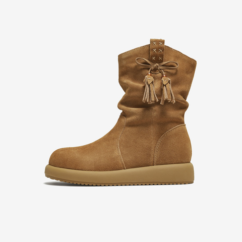 TATA/他她2025冬商场同款时尚百搭女休闲靴新款CHD01DZ5