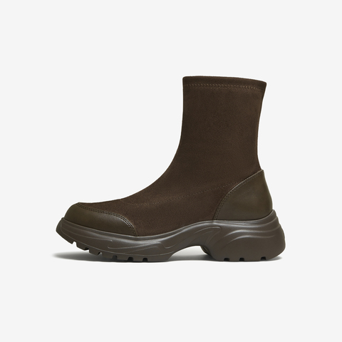 TATA/他她2025冬商场同款时尚休闲女靴百搭弹力靴新款7PJ60DZ5