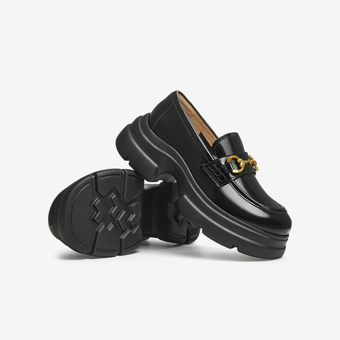 TATA/他她2025秋时尚休闲乐福鞋女新款7OL34CA5