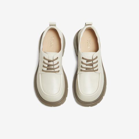 TATA/他她2025秋时尚简约休闲女牛津鞋新款CG401CM5