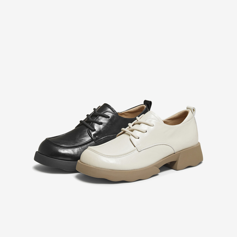 TATA/他她2025秋商场同款英伦风小皮鞋女牛津鞋新款CWK04CM5