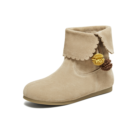 TATA/他她2025冬商场同款时尚百搭女休闲靴新款YVY01DD5