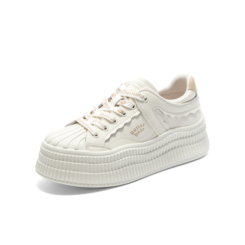 TATA/他她2025秋商场同款运动时尚休闲厚底女板鞋新款GXV01CM5