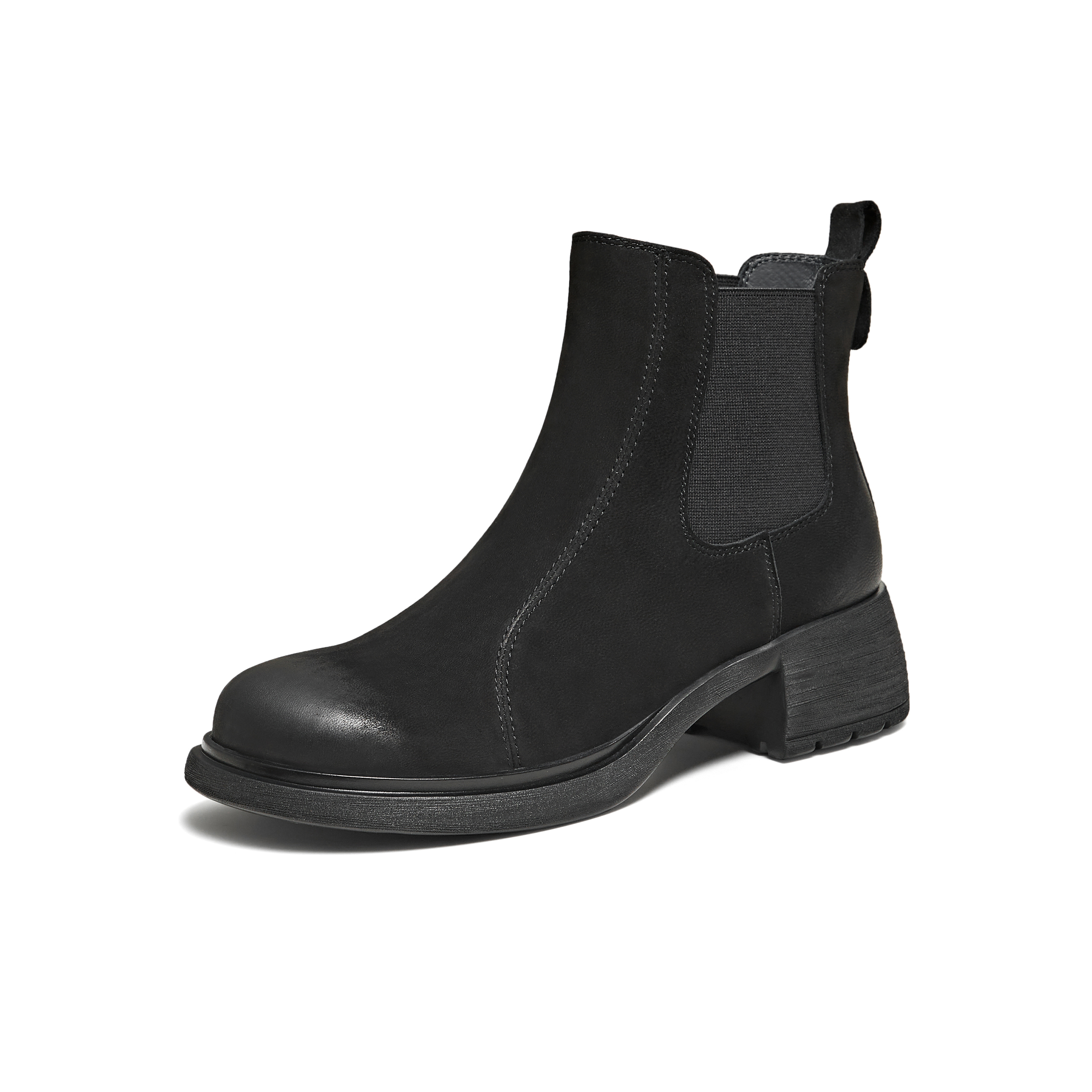 TATA/他她2025冬时尚切尔西靴女通勤显瘦新款7C844DD5