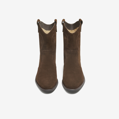 TATA/他她2025冬商场同款复古女时尚休闲西部靴新款UVW01DZ5