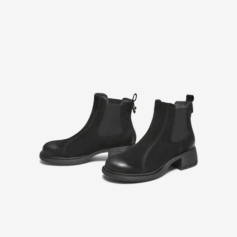 TATA/他她2025冬时尚切尔西靴女通勤显瘦新款7C844DD5