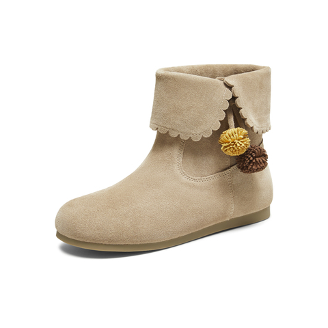 TATA/他她2025冬商场同款时尚百搭女休闲靴新款YVY01DD5