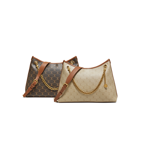 TATA/他她2025冬商场同款通勤托特包女简约单肩包新款X3525DX5